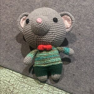 Crochet Mouse Plush, Amigurumi Mouse Plushie